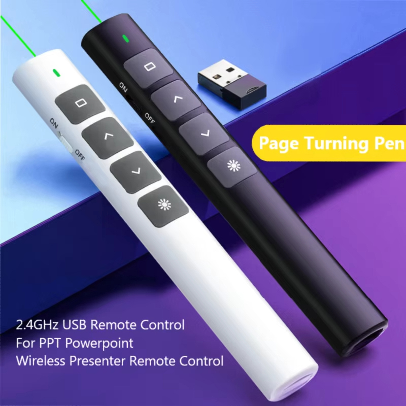 Laser Pointer Presenter - Wireless Presentation Page Clicker Powerpoint Pen