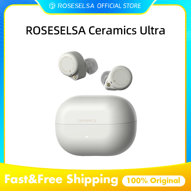 Earbuds Anc Wireless - ROSESELSA Ceramics Ultra Wireless Earbuds 50dB