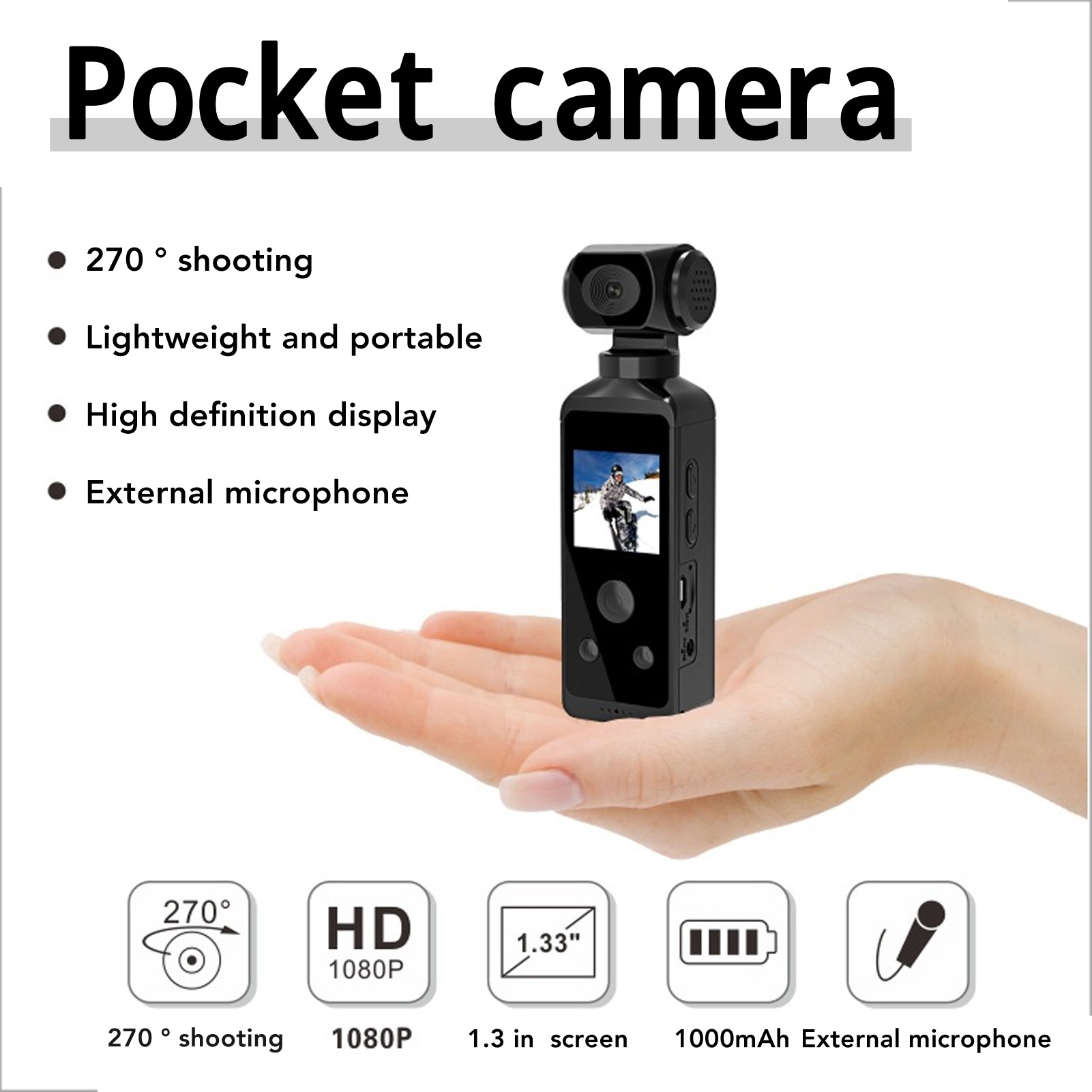 Camera 4K HD 270° Rotatable An - Action Camera 4K ulasan dan harga