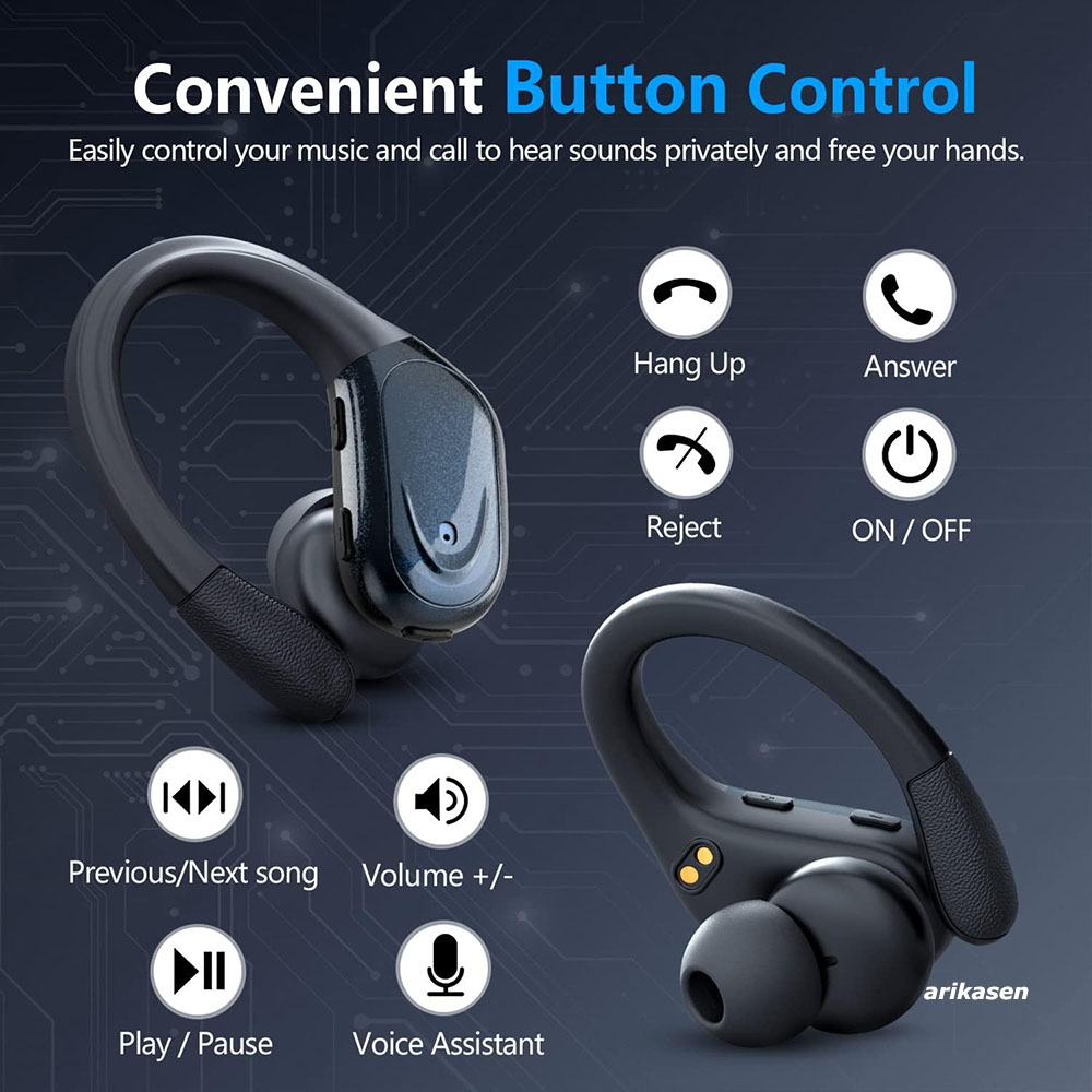 Wireless Earbuds Sport Bluetoo - Earbuds Anc Wireless ulasan dan harga