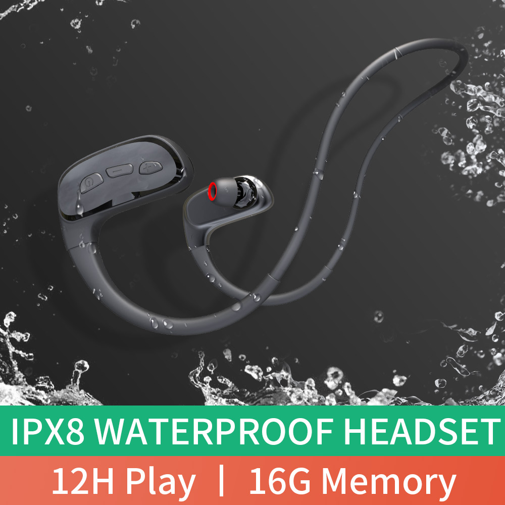 IPX8 Waterproof Bluetooth Head - Earbuds Anc Wireless ulasan dan harga